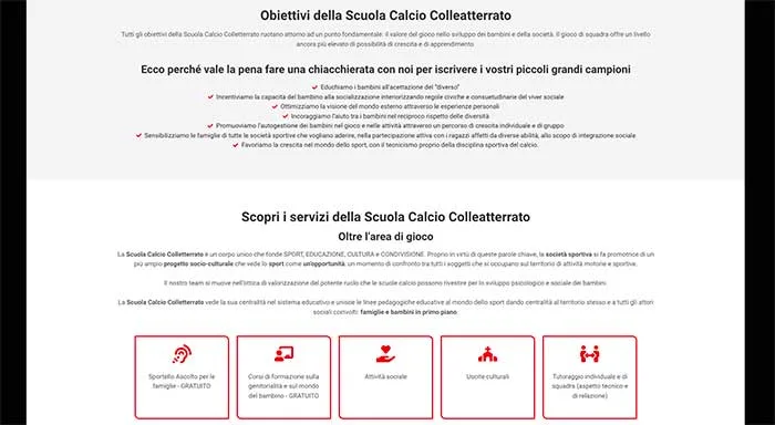 sezione obiettivi
