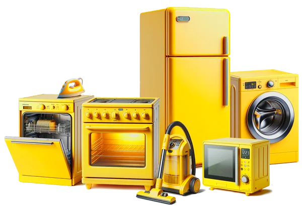 elettrodomestici 3d realizzati per il brand giallo