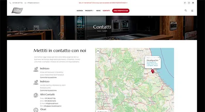 Pagina contatti