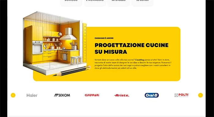 sezione progettazione cucine su misura