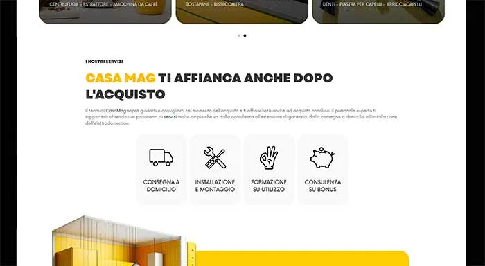 sezione servizi