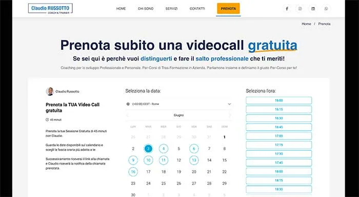 pagina prenota
